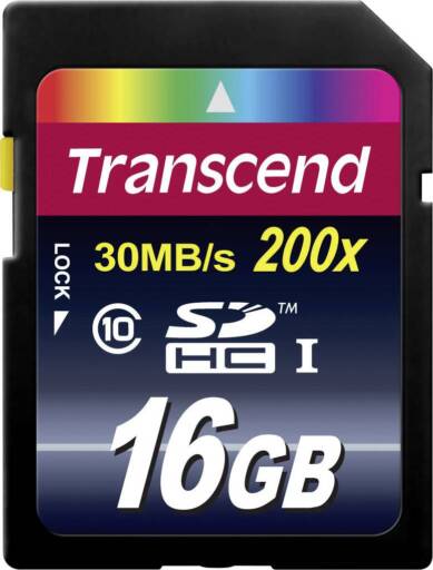 340984-Transcend SDHC card 16GB Class 10