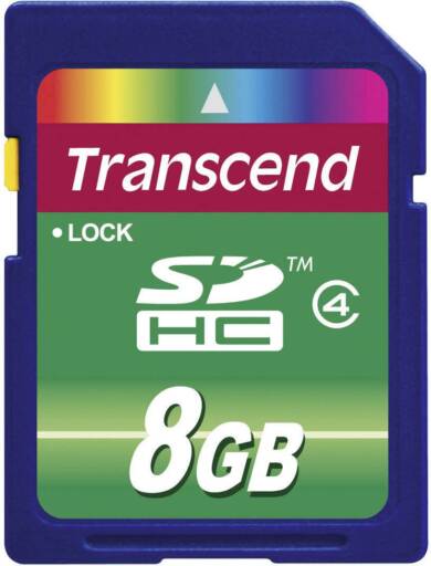 612268-Transcend SDHC Card 8GB Class 4